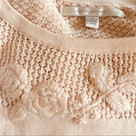 Lauren Conrad Blush Colored Sweater - Picture 2 of 4